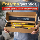 Kit 3 Varas Telescópicas 3,60m de Carbono