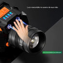 Lanterna de Cabeça LED Recarregável com Sensor